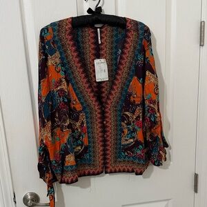 Free People Multicolor Bohemian Blouse